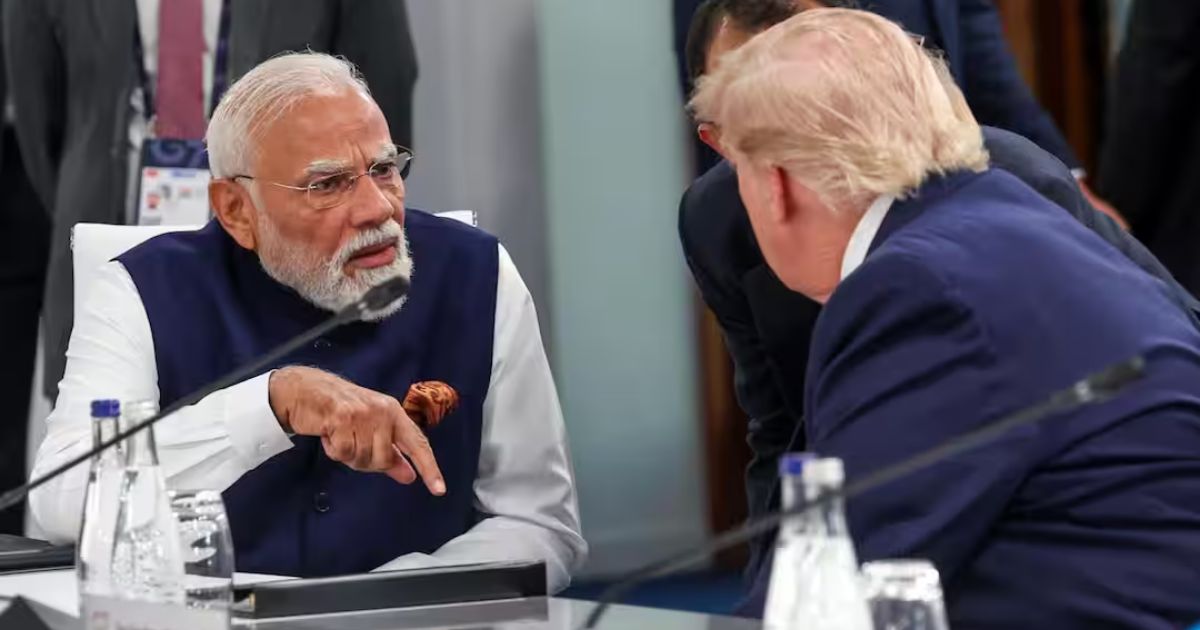modi trump meeting in g7 summit pm flags sailors safety as several indians lost lives