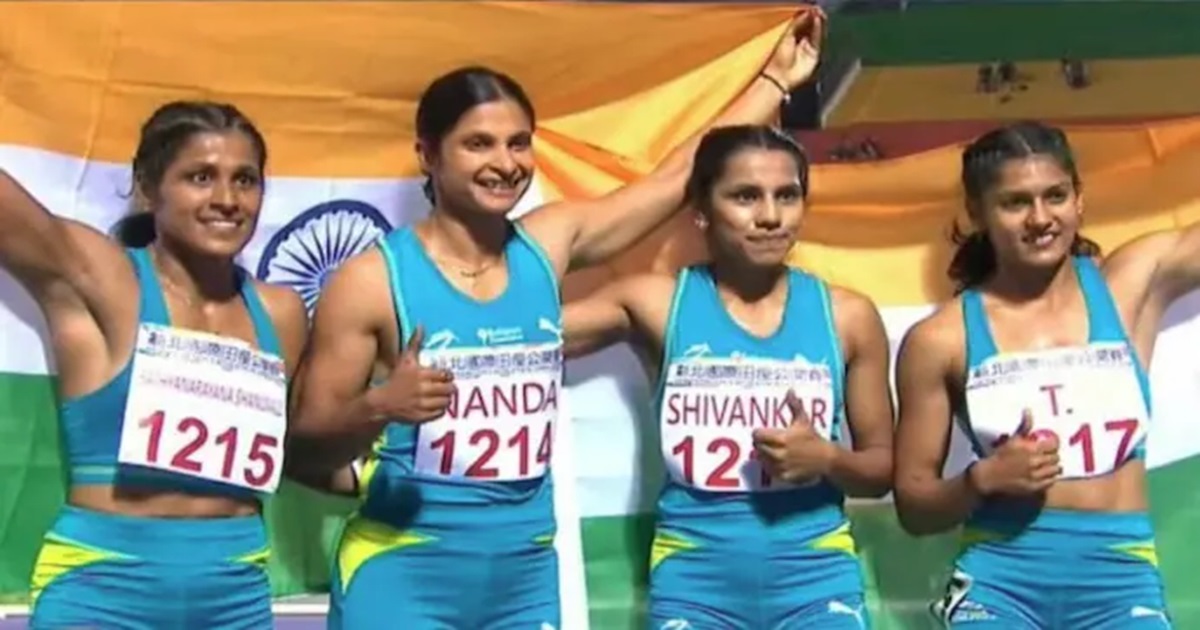 asian relay meet india beat china in 4x100 women for gold