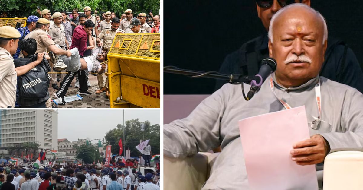 mohan bhagwat said no orders need consensus its very important amid student's protest