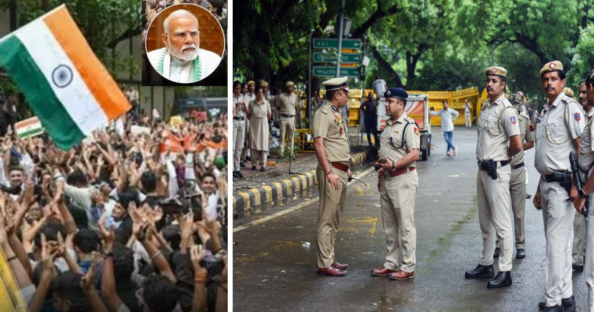 neet row delhi police take steps on posts targeting pm modi
