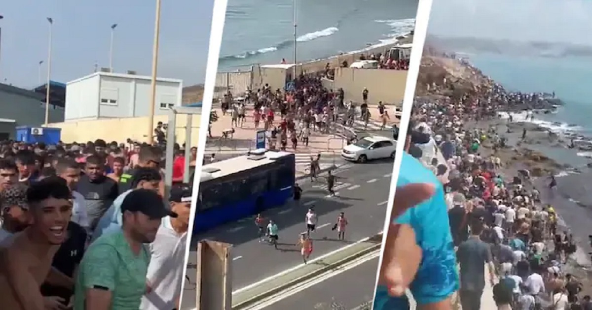 spain-ceuta-3000-morocco-migrants-enter-by-sea