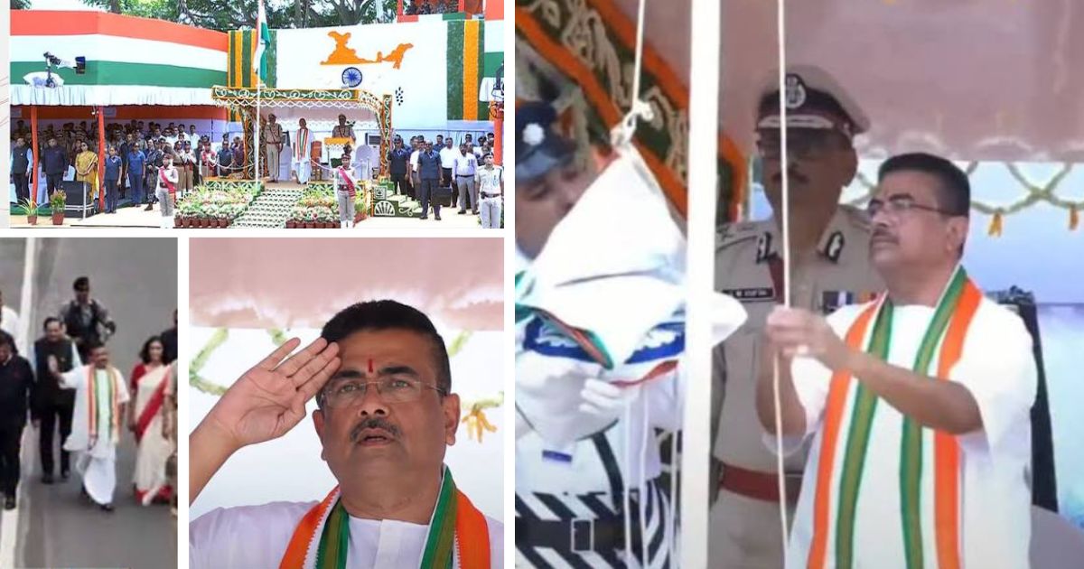 suvendu adhikari on red road celebrate india's 80th independence day 2026 said about new bengal