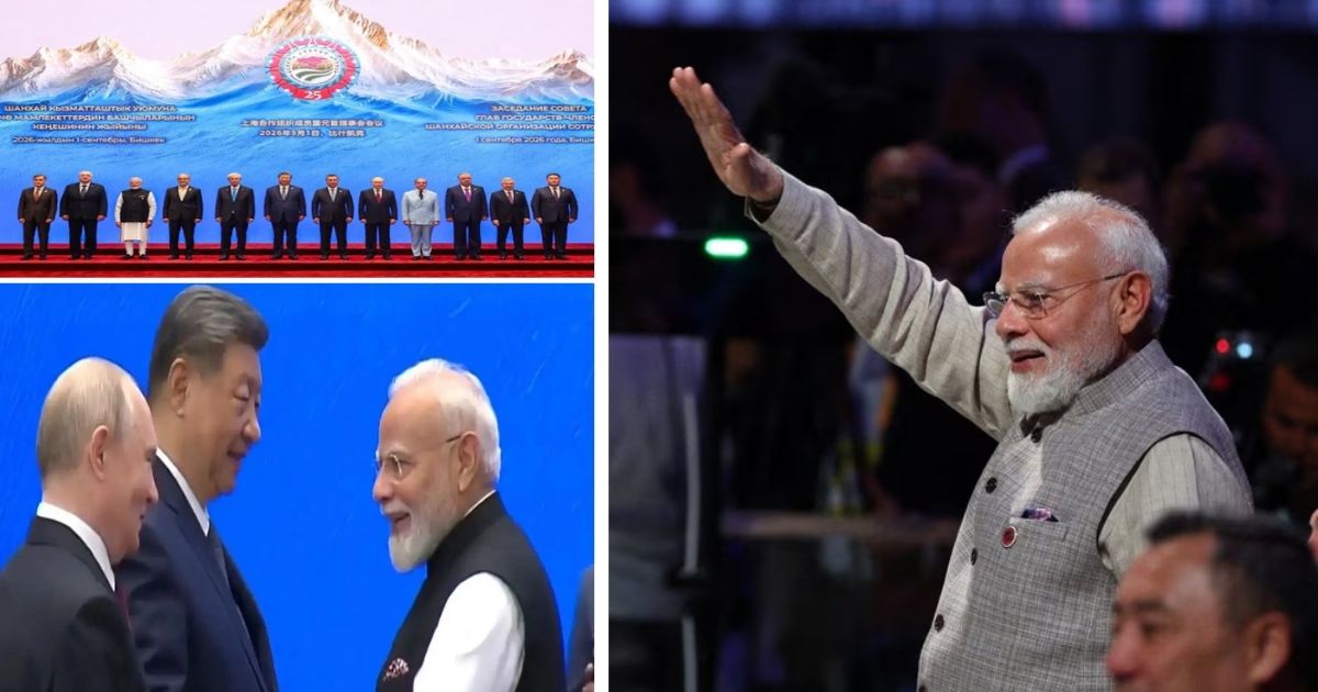pm modi at sco summit said 'one voice on terror' 'no solutions on battlefield'