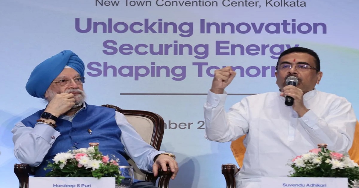 india-energy-week-kolkata-hardeep-puri-praises-suvendu-adhikari