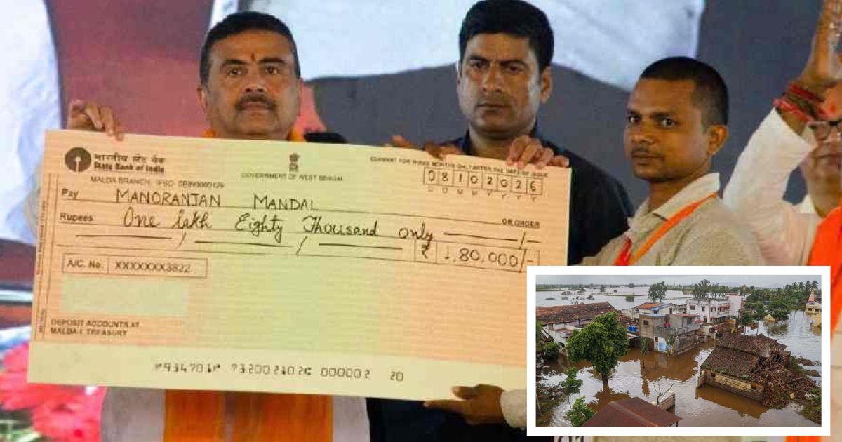 suvendu adhikari in bhutni flood affected area said about 3300 crore project proposal to central government