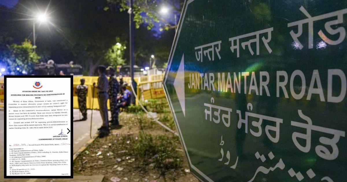 jantar mantar no more protests there government designates 3 other site said delhi police